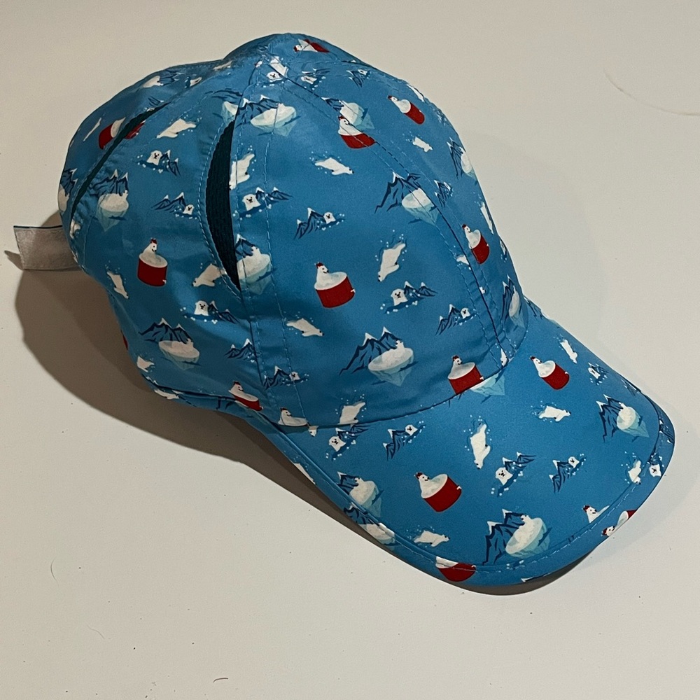 Sprints Polar Plunge polar bear wicking running hat